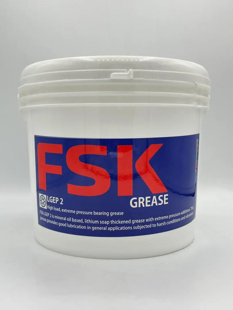 گریس لیتیوم EP2 نسوز 3 کیلوگرمی FSK LGEP 2/3 - کیفیت OEM و مناسب فشار بالا | فارس صنعت کامران(FSK) گریس لیتیوم EP2 نسوز 3 کیلوگرمی FSK LGEP 2/3 - کیفیت OEM و مناسب فشار بالا | فارس صنعت کامران(FSK)